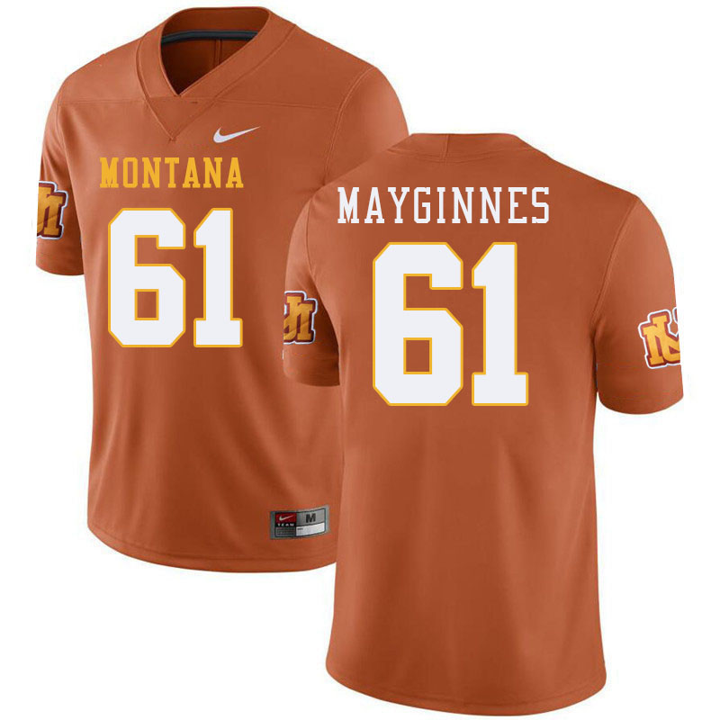 Montana Grizzlies #61 Hunter Mayginnes College Football Jerseys Stitched Sale-Throwback